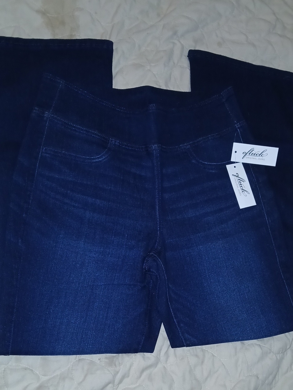 Ofluck Dark Blue Women's Stretch Jeans